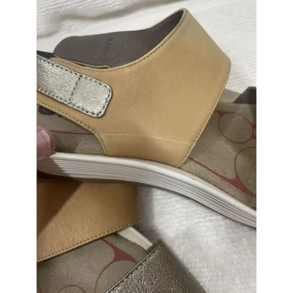 Bionica Yolanda Women’s Size 8.5 Leather Wedge Platform Slingback Comfort Sandal - Picture 13 of 16